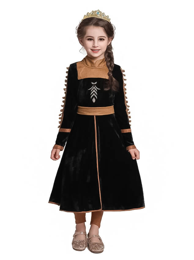 Zwarte Anna jurk Frozen 2