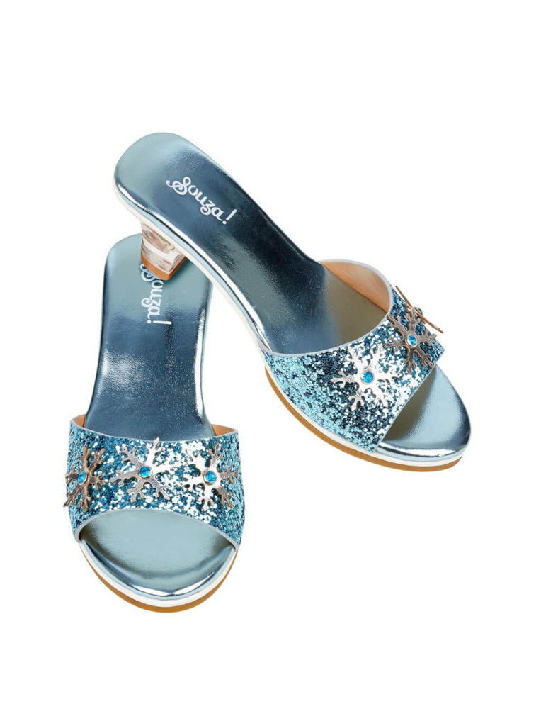 Behandeling Vaag geloof Frozen schoenen met hakje | Blauwe slippers met hakje – Prinsessenjurken.nl